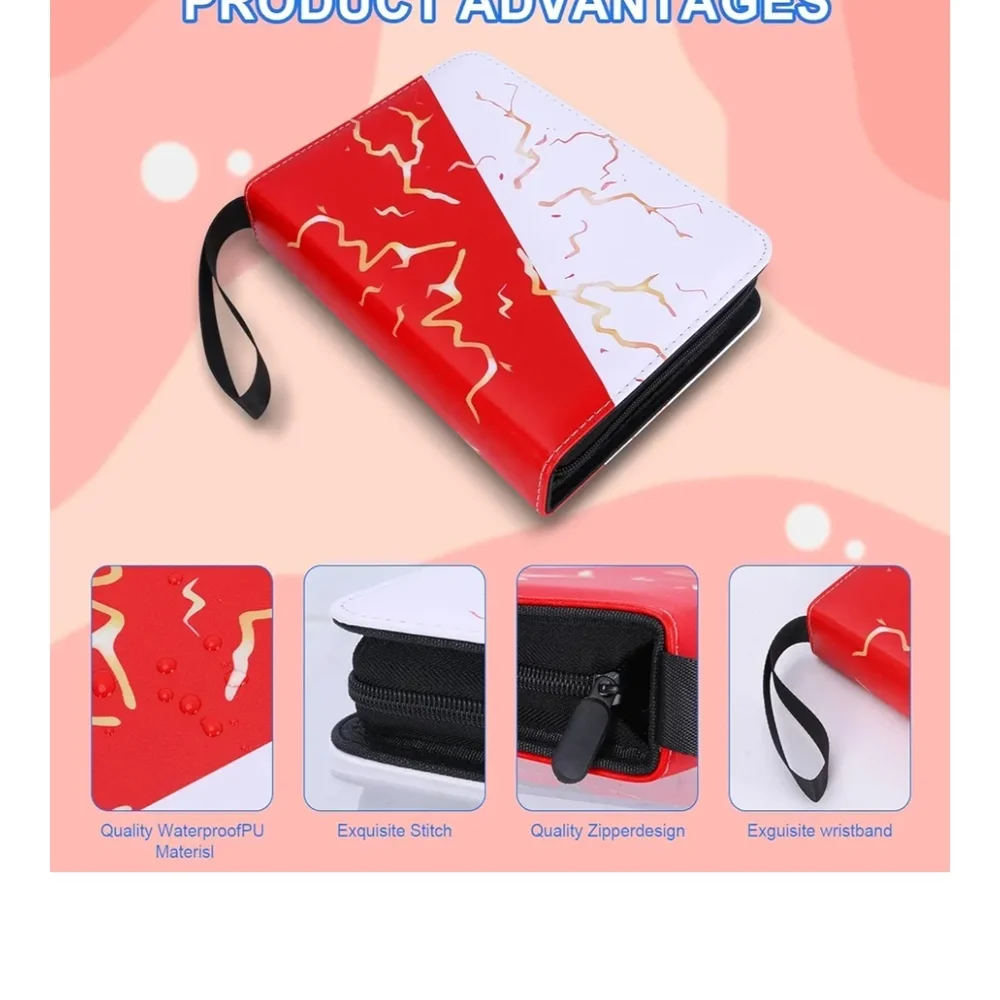 NWT-Collectible Pokémon Trading Card 4-pocket Binder, 400 Pockets